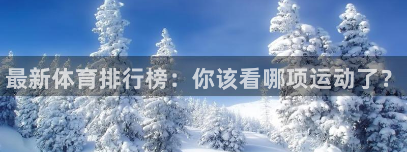 球速体育：最新体育排行榜：你该看哪项运动了？
